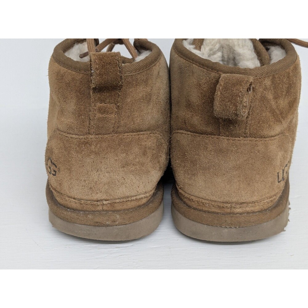 UGG Neumel Brown Chestnut Suede Chukka Classic Boots Women’s Size 10 Men’s 8 - Picture 5 of 10